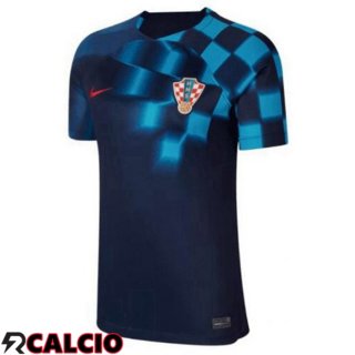 Maglie Calcio Croazia Donna Seconda Nero Blu Coppa Del Mondo 2022