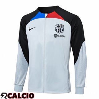 Giacca Calcio FC Barcellona Bianco Nero 2023/2024