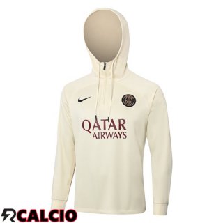 Felpa Allenamento Con Cappuccio Paris PSG Giallo 2023/2024