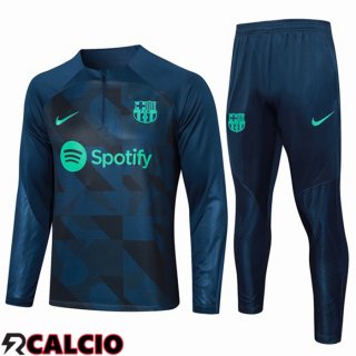 Insieme Tuta Calcio FC Barcellona Blu Reale 2023/2024