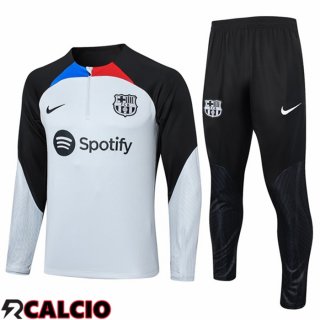 Insieme Tuta Calcio FC Barcellona Bianco Nero 2023/2024