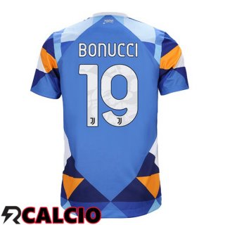 Quarto Maglia Juventus (BONUCCI 19) Blu 2021/2022  Quarto Maglia Juventus (BONUCCI 19) Blu 2021/2022