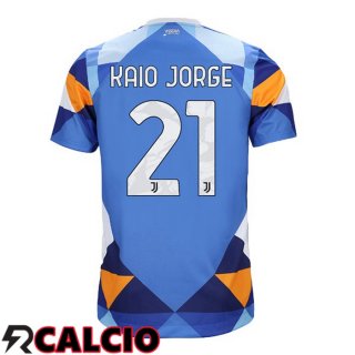 Quarto Maglia Juventus (KAIO JORGE 21) Blu 2021/2022  Quarto Maglia Juventus (KAIO JORGE 21) Blu 2021/2022