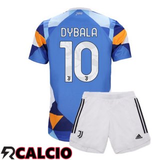 Quarto Maglia Juventus (DYBALA 10) Bambino Blu 2021/2022
