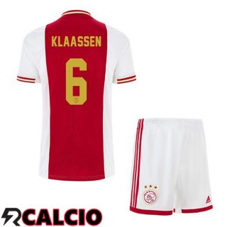 Prima Maglia AFC Ajax (Klaassen 6) Bambino Bianco Rosso 22/23