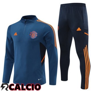 Insieme Tuta Calcio Manchester United Blu 2022/2023
