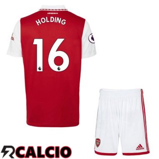Prima Maglia Arsenal (HOLDING 16) Bambino Rosso Bianco 2022/2023