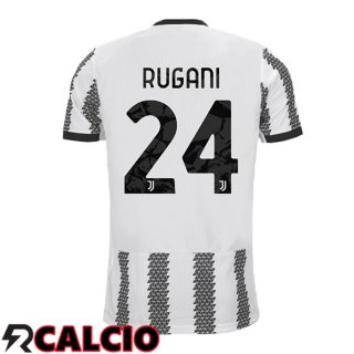 Prima Maglia Juventus (RUGANI 24) Bianco Nero 2022/2023  Prima Maglia Juventus (RUGANI 24) Bianco Nero 2022/2023