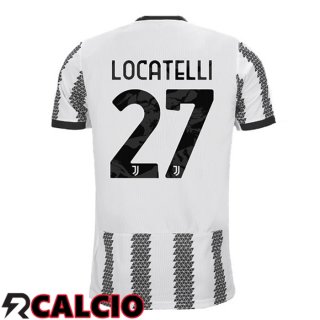 Prima Maglia Juventus (LOCATELLI 27) Bianco Nero 2022/2023