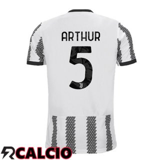 Prima Maglia Juventus (ARTHUR 5) Bianco Nero 2022/2023  Prima Maglia Juventus (ARTHUR 5) Bianco Nero 2022/2023
