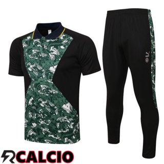 Maglia Polo Manchester City + Pantaloni Verde Nero 2021 2022