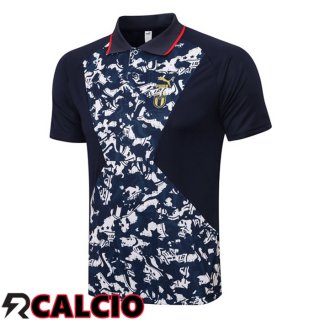 Maglia Polo Italia Blu Nero 2021 2022