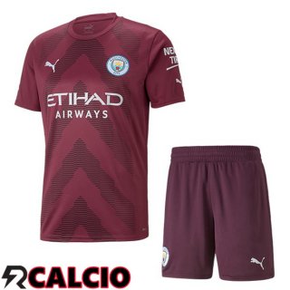 Maglia Manchester City Bambino Giallo Marron 2022/2023