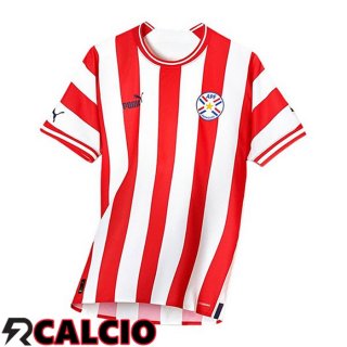 Prima Maglia Nazionale Paraguay Rosso Bianco 2022/2023