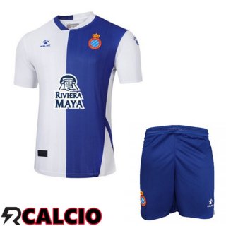 Terza Maglia FC RCD Espanyol Bambino Terza Blu Bianco 22/23