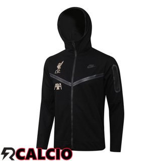 Giacca Con Cappuccio FC Liverpool Nero 2021 2022