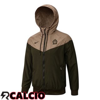 Giacca Calcio Giacca A Vento Atletico Madrid Verde Scuro 2021 2022
