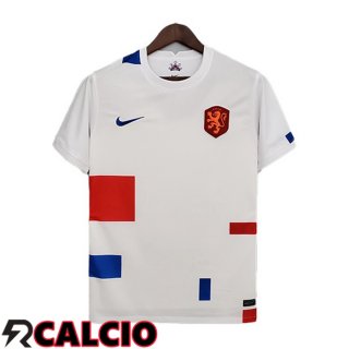 Seconda Maglia Nazionale Paesi Bassi Bianco Versione trapelata Coppa del Mondo 2022