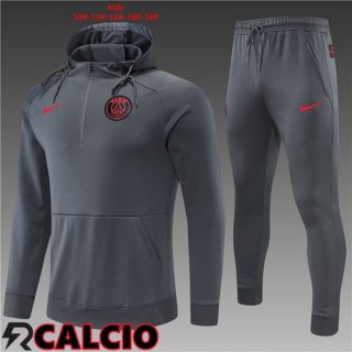 Insieme Giacca Con Cappuccio Tuta Paris PSG Bambino Grigio 2022/2023