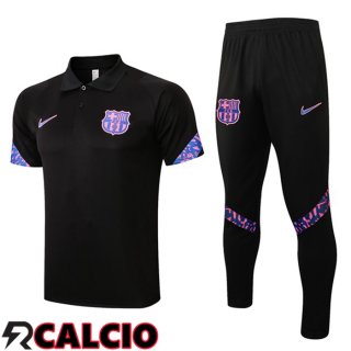 Maglia Polo FC Barcellona + Pantaloni Nero 2021/2022