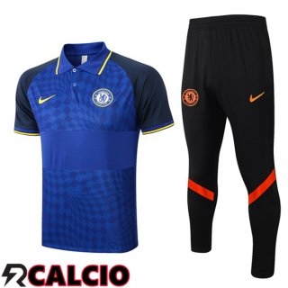Maglia Polo FC Chelsea + Pantaloni Blu 2021/2022