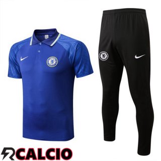 Maglia Polo FC Chelsea + Pantaloni Blu 22/23