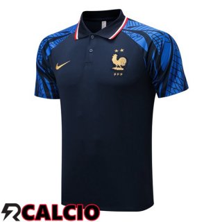 Maglia Polo Francia Blu Royal 2022/2023