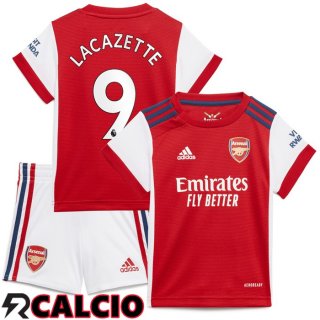 Prima Maglia FC Arsenal (LACAZETTE 9) Bambino Rosso/Bianco 2021/2022