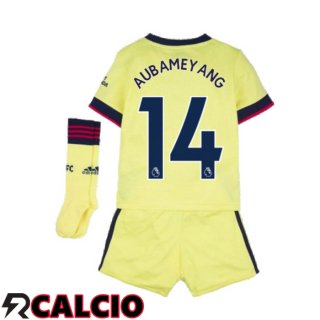 Seconda Maglia FC Arsenal (AUBAMEYANG 14) Bambino Giallo 2021/2022