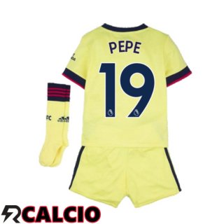 Seconda Maglia FC Arsenal (PEPE 19) Bambino Giallo 2021/2022