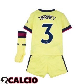 Seconda Maglia FC Arsenal (KIERAN TIERNEY 3) Bambino Giallo 2021/2022