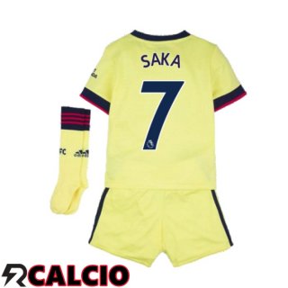 Seconda Maglia FC Arsenal (SAKA 7) Bambino Giallo 2021/2022