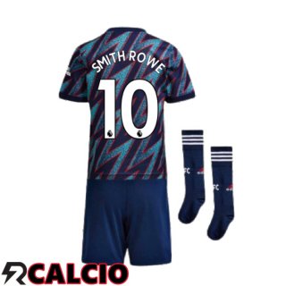 Terza Maglia FC Arsenal (SMITH ROWE 10) Bambino Terza Blu 2021/2022