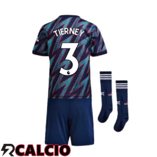 Terza Maglia FC Arsenal (KIERAN TIERNEY 3) Bambino Terza Blu 2021/2022