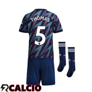 Terza Maglia FC Arsenal (THOMAS PARTEY 5) Bambino Terza Blu 2021/2022