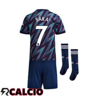 Terza Maglia FC Arsenal (SAKA 7) Bambino Terza Blu 2021/2022