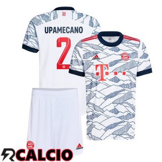 Terza Maglia Bayern Monaco (Upamecano 2) Bambino Terza Bianco 2021 2022