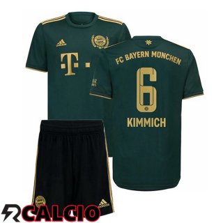 Quarto Maglia Bayern Monaco (Kimmich 6) Bambino Verde 2021 2022