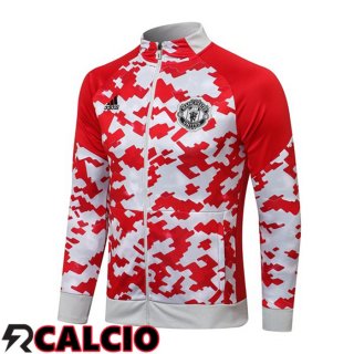 Giacca Calcio Manchester United Rosso Bianco 2021/2022