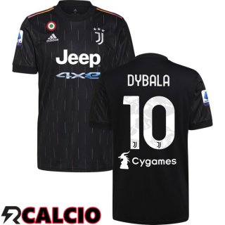 Seconda Maglia Juventus (DYBALA 10) Nero 2021/2022  Seconda Maglia Juventus (DYBALA 10) Nero 2021/2022