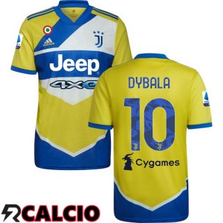 Terza Maglia Juventus (DYBALA 10) Terza Giallo 2021/2022  Terza Maglia Juventus (DYBALA 10) Terza Giallo 2021/2022