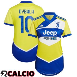 Terza Maglia Juventus (DYBALA 10) Donna Terza Giallo 2021/2022