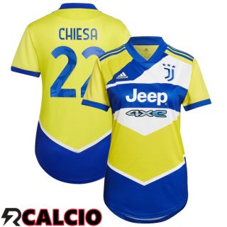 Terza Maglia Juventus (CHIESA 22) Donna Terza Giallo 2021/2022