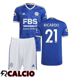 Prima Maglia Leicester City (RICARDO 21) Bambino Blu 2021 2022