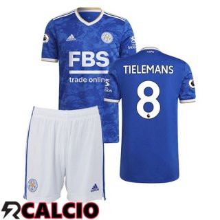 Prima Maglia Leicester City (TIELEMANS 8) Bambino Blu 2021 2022