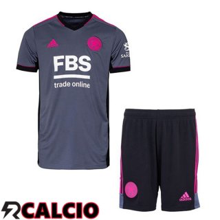 Terza Maglia Leicester City Bambino Terza Grigio 2021 2022