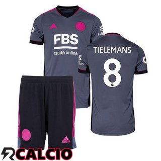 Terza Maglia Leicester City (TIELEMANS 8) Bambino Terza Grigio 2021 2022