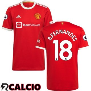 Prima Maglia Manchester United (B.FERNANDES 18) Rosso 2021/2022