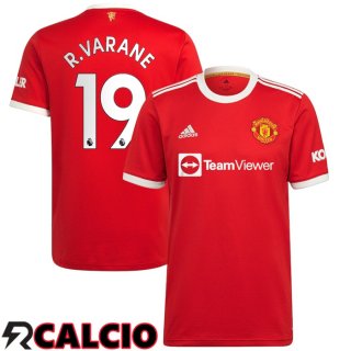 Prima Maglia Manchester United (R.Varane 19) Rosso 2021/2022
