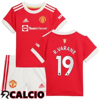 Prima Maglia Manchester United (R.Varane 19) Bambino Rosso 2021/2022